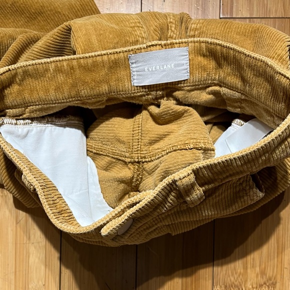 Everlane Corduroy Straight Leg Crop Pant Golden Brown Size 0 - Picture 6 of 15